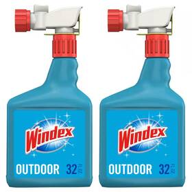 Windex 445032777743 32 Fl. Oz. Blue Bottle Outdoor Glass Cleaner Sprayer 2-pack