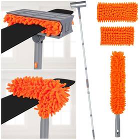 A1478k-11-v0 Wlich Ceiling Fan Cleaner Duster With 77ftft Extension Pole Reusable Chenille Blade