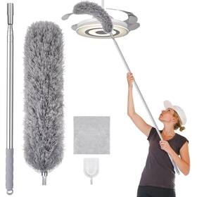 Wlich-am-243502 Wlich Feather Duster With 30100 Inches Adjustable Long Poleextendable F