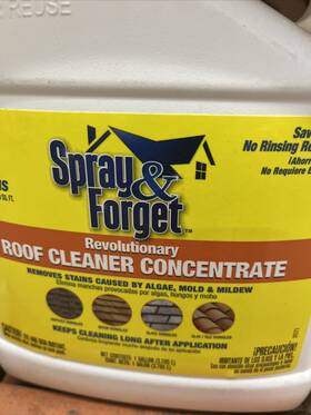 J9743 Wm Barr & Company Sf100/j9743 Spray And Forget Revolutionary Roof Cleaner- 1 Gal 3.785 L New Sealed 128 Oz