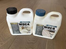511210 Woca 1/4 Oil Refresher White And 1/2 Natural Soap Wood Floor 1 Liter