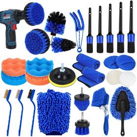 Wcdtb002 Wontolf Car Detailing Kit Brush Set Auto Drill