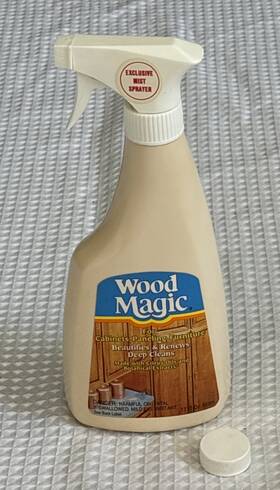 Wm19 Wood Magic Vtg Non-aerosol Bottle Cabinet Deep Cleaner 17oz 60% Full Rare