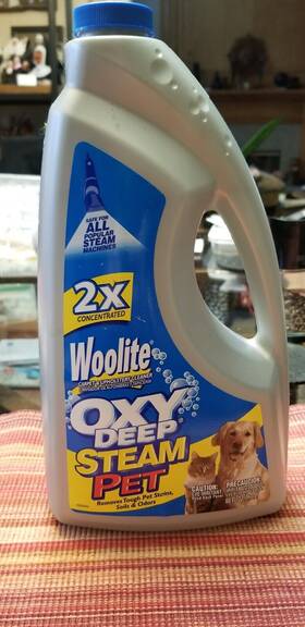 4006489 Woolite New And Sealed 60 Fluid Oz. 2x Concentrated Oxy Deep Steam Pet Ships Free
