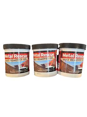 Workshop Hero 856116003240 Metal Rescue Rust Remover Gel 3-pack 7.64 Oz Each Fast Safe Removal