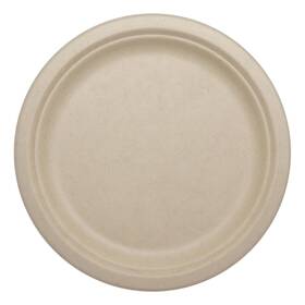 World Centric 810029138826 Compostable Round Paper Plates 9 Inch Pack Of 40 Made From Unbleac