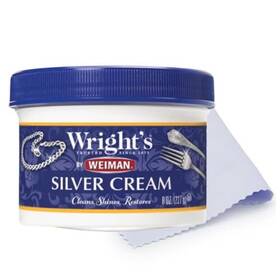 Wrights 011121004167 Silver Cleaner And Polish Cream - 8 Ounce Ammonia Free Gently Clean