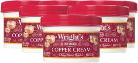 Wrights 011121600406 Copper And Brass Cream Cleaner - Gently Cleans Removes Tarnish Without Sc