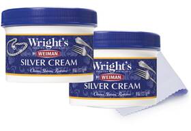413zbp Wrights By Weiman Silver Cleaner And Polish Cream - Gently Clean Remove Tarnish W