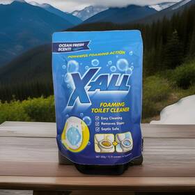 X-all 850064546095 Foaming Toilet Cleaner Easy Stain Remover Septic Safe Fresh Scent