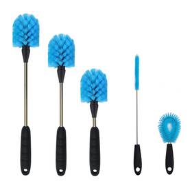 Xennry 794414966624 5 Pack Water Bottle Brush Set Kitchen Cleaning Long Handle 3-in-1 Sta Inch