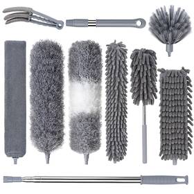 Xincusdiva 797417973545 Dusters For Cleaning Feather Duster Set 10pcs With Extension Pole Up