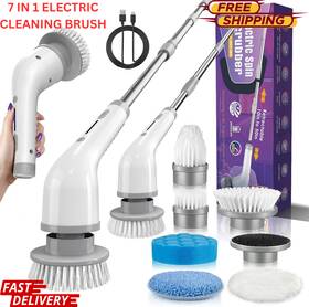 Ch5032 Xsteamo 7 In 1 Electric Spin Scrubber Cordless Power Cleaning Brush Rechargeable Cleaner