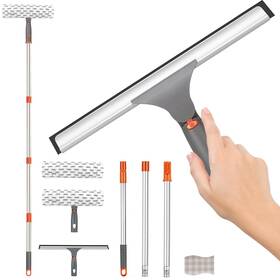Xucai 747607943469 Professional Long Squeegee For Window Cleaner With Sturdy Stainless Steel Han