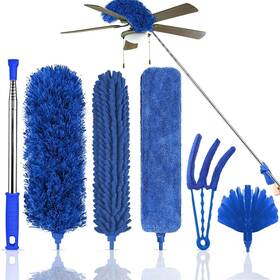 Yammy Elec 705353767784 Vislone Microfiber Feather Duster 6pcs Washable Cobweb Dusters With 100 Inch Extens