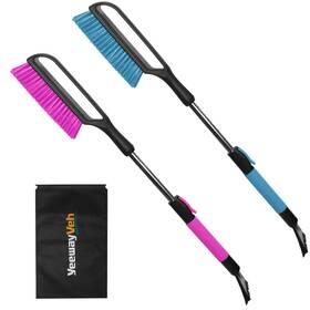 Yw-p00088 Yeewayveh 35 Inch Snow Brush And Ice Scraper 2 Pack Extendable Car Scra