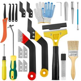 Yibrvoik 717331186111 33 Pack Grout Removal Tool Kit Tile And Caulk Remover Tools With Saws Scrapers