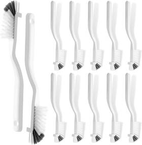Yinkin 726084309630 12 Pcs Kitchen Scrub Brush Bulk Sink Bathroom Edge Corner Cleaning