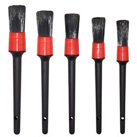 Yisharry Li 768111505516 Detailing Brush Set -5 Different Sizes Premium Natural Boar Hair Mixed Fiber