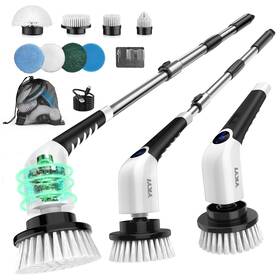 8051-us Ykyi Electric Spin Scrubber-cordless Power Scrubber With 8 Brush Heads 3 Speeds &