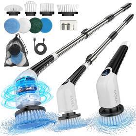 Nj968 Ykyi Electric Spin Scrubber Cordless Cleaning Brush Shower With 8 R