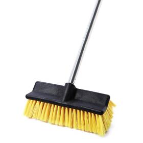 Wgdb01 Yocada Deck Brush With 4-section Extendable Handle Floor Scrub Soft &medium Bristles