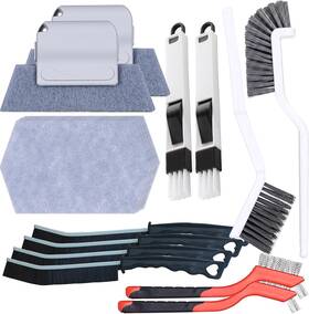 Yodamiack 313036029021 16pcs Crevice Cleaning Brush Set - Multi-purpose Grout Cleaner For Deep Cl