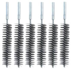 Yxq 615150939751 6pcs 25mm Tube Brush Stainless Steel Wire Bottle 6.3 Inch Long-handle Bristle