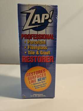 Zap 717460010127 Professional Restorer Cleaner Concentrate 12oz Tile Grout Porcelain New