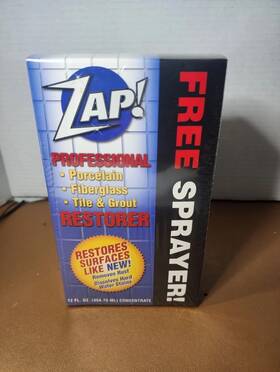 Zap 717460011162 Professional Cleaner Porcelain Fiberglass Tile Restorer 12 Oz Concentrate