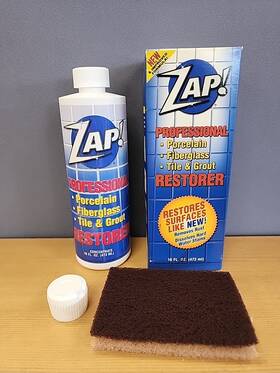 Zap 854822005503 Professional Restorer Cleaner Concentrate 12oz Tile Grout Porcelain Sealed