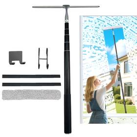 Ws01 Zenqeek 17.3-60 Window Squeegee For Home 2 In 1 Cleaning Kit Long Handle Sq