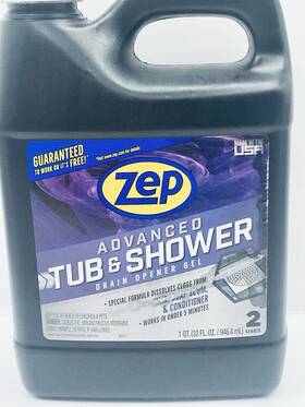 Zep 021709022124 Advanced Tub And Shower Drain Opener Gel 32 Fl Oz