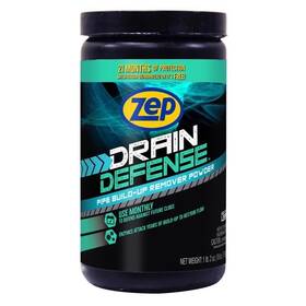 Zep 021709500165 Drain Defense Powder Build-up Remover 18 Oz
