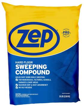 202056504 Zep 50lbs Hard Floor Sweeping Compound Max Dirt And Dust Absorbency No Oil Residue