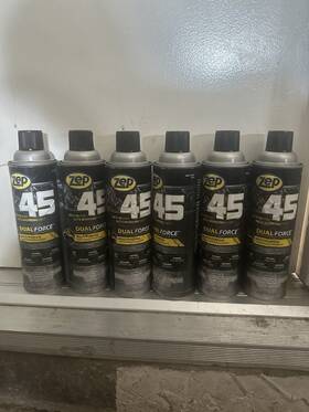 374301 Zep 45 Dual Force Multi-purpose Lubricant And Penetrant Aerosol 6 Cans