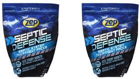 Eczstp62 Zep Septic Defense System Treatment Dissolvable Packs - 2 Pack 1 Year Supply