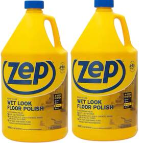 Eczuwlff1282 Zep Wet-look Floor Polish Long Lasting Shine Set Of 2 Zuwlff 128oz