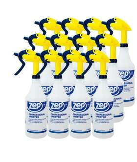 Hdpro12 Zep New Professional Spray Bottle Adjustable Nozzle 32 Oz. Capacity Case Of 12