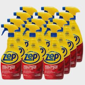 Zuhtc32 Zep High-traffic Carpet Cleaner 32 Oz-ounce No-rinse Liquid 12-pack