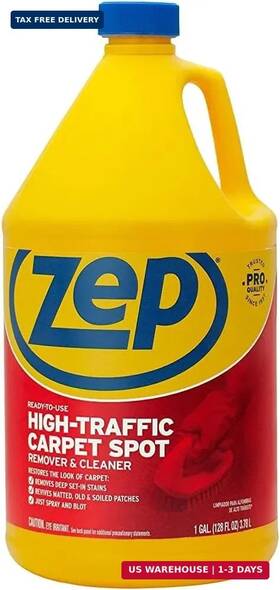 Zep Inc. 021709014563 High Traffic Carpet Cleaner - 1 Gallon Penetrating Formula Removes Deep St
