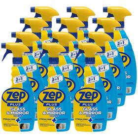 R53812 Zep Plus Glass And Mirror Cleaner - 32 Oz. Case Of 12