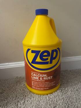 Zucal128 Zep Concentrated Calcium Lime And Rust Stain Remover