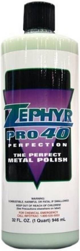 Pro40016 Zephyr Products 16 Oz. Pro-40 Metal Polish 1 Pack