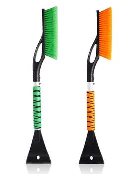 Zrx-xc2 Zerixa 2 Pack 27 Car Snow Brush And Ice Scraper Detachable Scratch Free