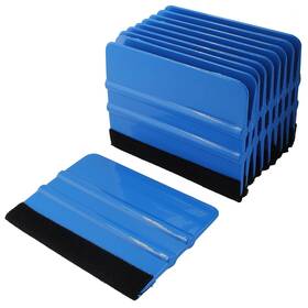 Zorfeter 772324660290 10 Pcs 4 Inch Felt Edge Squeegee Car Vinyl Scraper Decal Applicator Tool For