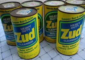 Zud 062338007502 Vintage Lot Of 6 -zud Heavy Duty Cleanser 16 Oz Rust And Stain Remover New Sealed