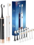 Pack Sonic Electric Toothbrush Rechargeable W/12 Heads 6 Modes Timer. Fixed Price $15.49.