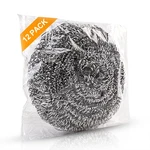 Ovwo 12PACK Upgraded Steel Wool Scrubbers - Count (pack Of 1), Silver. Fixed Price $13.14.