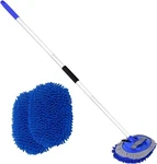 62" Car Wash Brush With Long Handle Microfiber Blue. Fixed Price $28.88.
